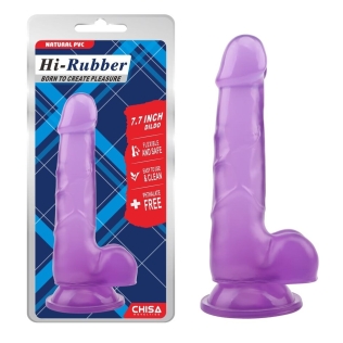 Фалоімітатор реалістичний на присоску фіолетовий CHISA 7.7 Inch Dildo