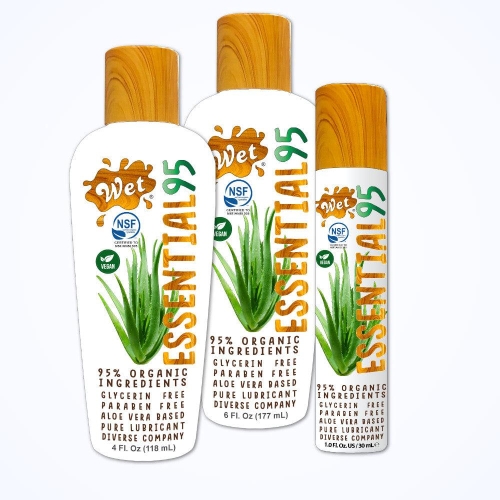 Лубрикант на водній основі з ароматом алоє Wеt Essential95 Certified Organic Aloe Based 177 мл - 2
