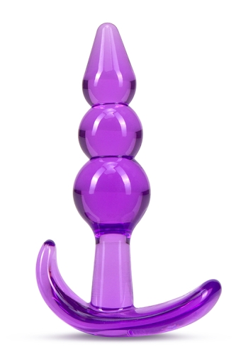 Анальна пробка фіолетова B YOURS TRIPLE BEAD - 1