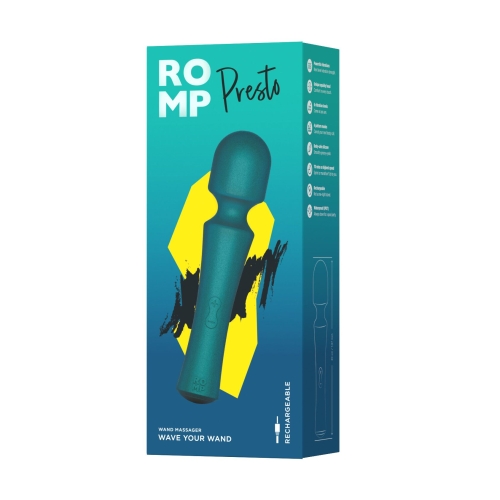 Вибромассажер-микрофон бирюзовый Romp Presto - 10