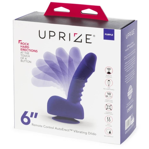 Біонік вібратор страпон фіолетовий Uprize 15 см - 7
