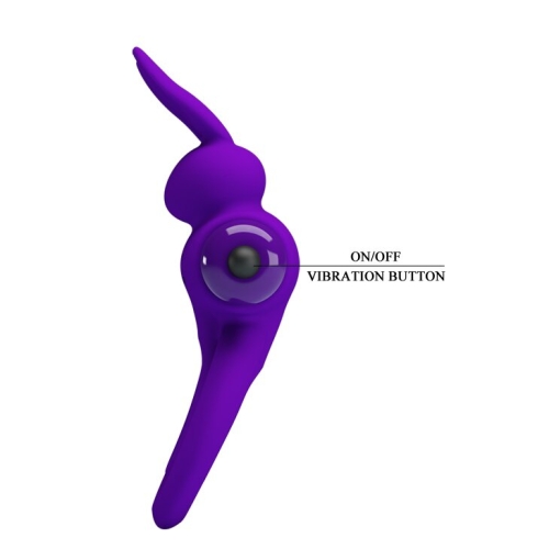 Кільце ерекційне з вібро-стимуляцією клітора Pretty Love Vibrant penis ring III BI-210206-1 - 8