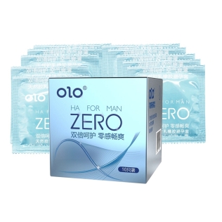Латексные тонкие презервативы с ароматом ванили OLO HA FOR MAN ZERO 10 штук