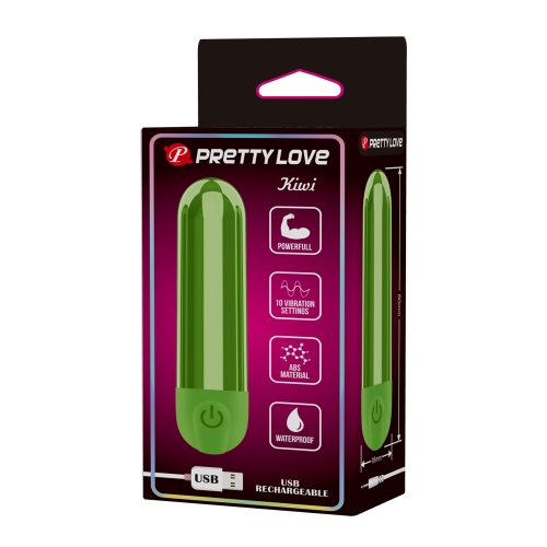 Вибропуля для клитора зеленая Lybaile Pretty Love Kiwi - 10