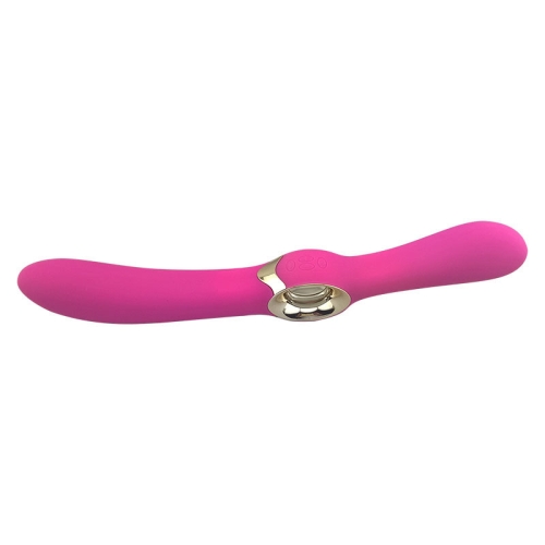 Двухсторонний вибратор силиконовый LEALSO - Angle Love Pink - 3