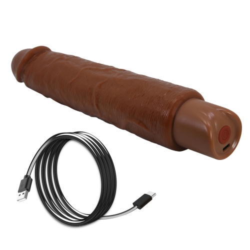 Вибратор реалистик коричневый Lybaile Pretty Love Soren Realistic Vibrating Dildo - 10