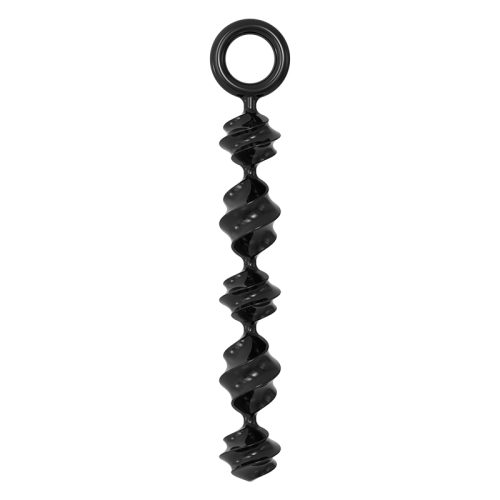 Анальные бусы спиральной формы черные Meleon Spiral Anal Beads - 2