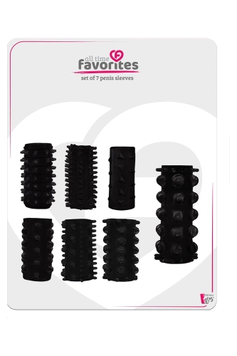 Набор насадок черного цвета Dream Toys All time favorites 7 штук - 4