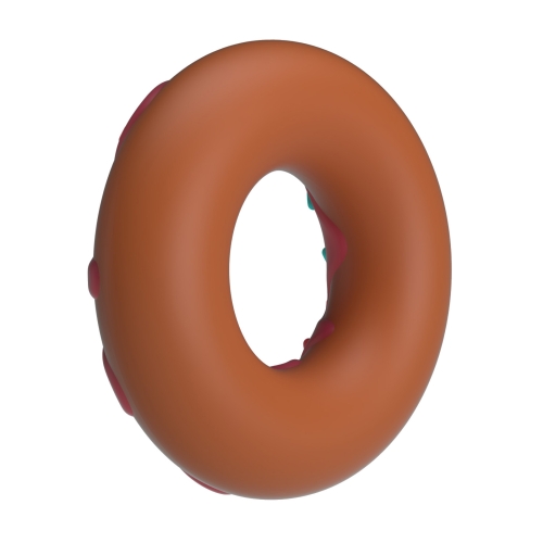 Ерекційне кільце на член малинове силіконове LYBAILE Crazy Bull Berry Super Donut - 5