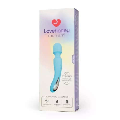 Вібратор мікрофон Ванд для тіла блакитний Lovehoney Mon Ami body - 5