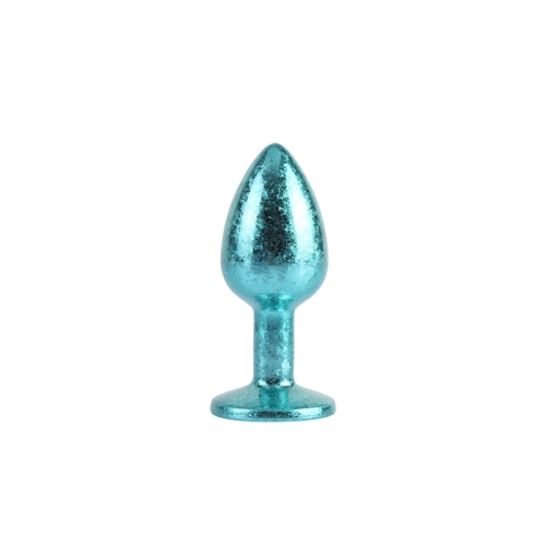 Анальна пробка із кристалом блакитного кольору Chisa Nebula Gem Butt Plug розмір Small - 2