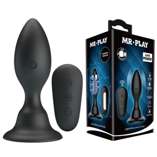 Анальный стимулятор с вибрацией черный MR PLAY VIBRATING ANAL PLUG