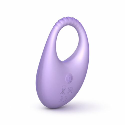 Смарт виброкольцо на член розовое UNIVIBE Halo Lilac - 4
