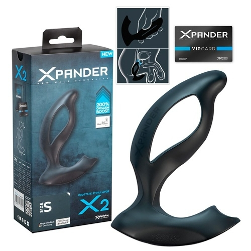 Масажер простати чорного кольору JOY Division Xpander X2 розмір М - 4