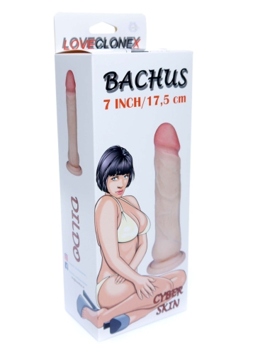 Фаллоимитатор реалистичный на присоске телесного цвета Loveclonex Bachus 7 - 5