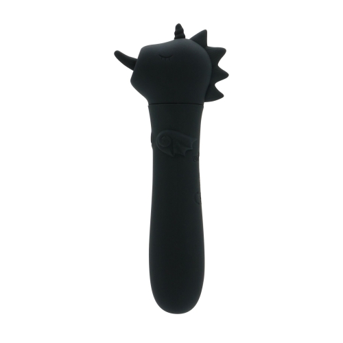 Вибропуля единорожка для клитора черного цвета Unihorn USB Bullet Wild Spirit - 1