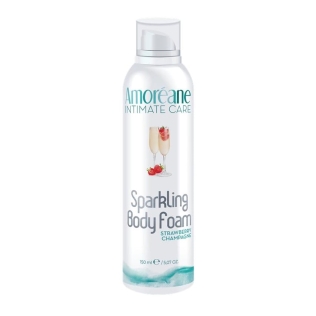 Пінка для тіла з ароматом полуниці з шампанським Amoreane Sparkling Body Foam Strawberry Champagne 150 мл