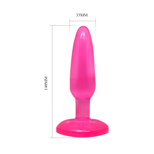 Анальна пробка на рожева присоска BAILE Butt Plug - 7