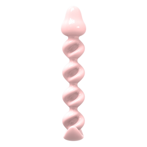 Анальна пробка ребриста тілесна Meleon Flower Bud Butt Plug - 3