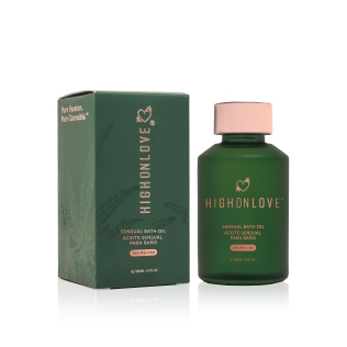 Олія для ванної кімнати з CBD HighOnLove Sensual Bath Oil 100 мл