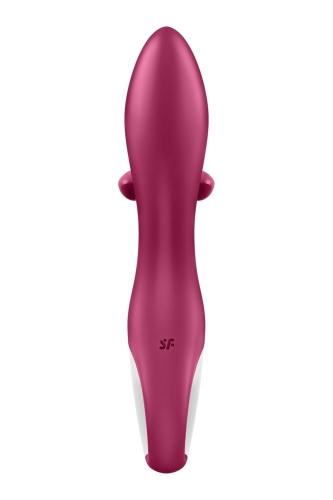Вибратор с отростком для клитора красного цвета Satisfyer Embrace me Berry - 6