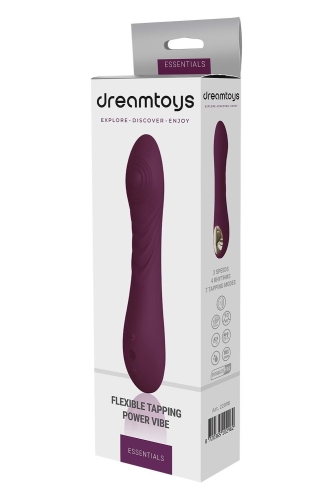 Вибратор Пульсатор гибкий вагинальный и для точки G фиолетового цвета Dream Toys Essentials Tapping - 5