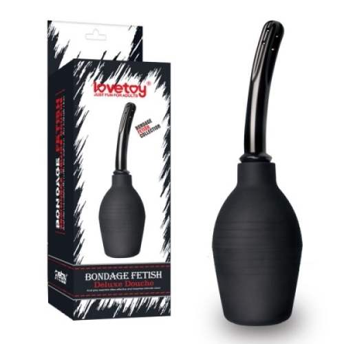 Груша для анального душа Deluxe Douche lovetoy чорна - 1