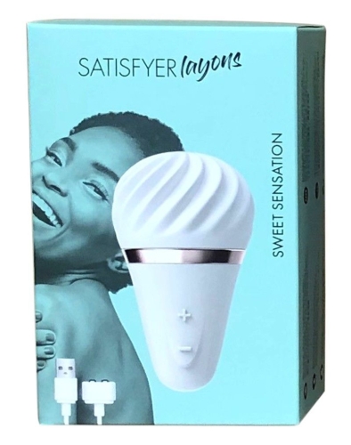 Вібратор-морозиво для клітора силіконовий Satisfyer Lay-On-Sweet Sensation - 4