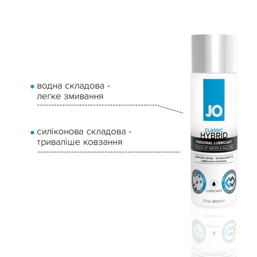 Лубрикант на комбінованій основі System JO CLASSIC HYBRID-ORIGINAL ( 60 мл) (Систем Джо) - 3