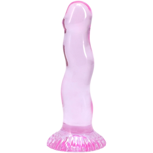 Набор фаллоимитаторов на присоске розовый фиолетовый зеленый Doc Johnson Crystal Jellies - Dong Starter Set - 4