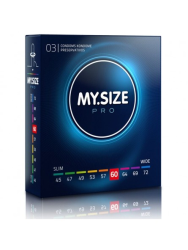 MY SIZE PRO презервативи 60 мм 3 штуки Май Сайз про тонкі - 1