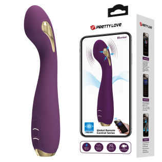 Смарт вибратор для точки G с электростимуляцией фиолетовый Lybaile Pretty Love HECTOR G-SPOT VIBRATOR 