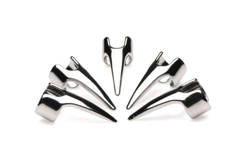 Набор колец с когтями серебристого цвета Master Series Five-Piece Sensation Claw Rings - 2