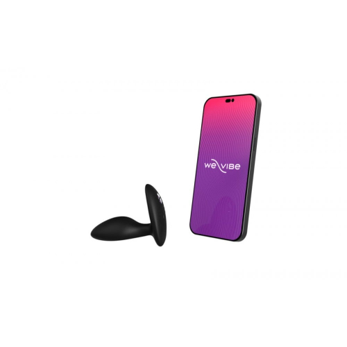 Анальная пробка з вибрацией We-Vibe Ditto+ Satin Black с пультом и управлением с телефона - 2