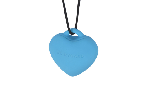 Мини вибратор для клитора голубого цвета FairyGasm PleasureStone - 4