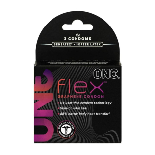 Презервативы ультратонкие с графеном ONE Flex 3 штуки