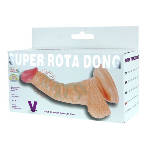 Вібратор реалістик на присоску з пультом Lybaile Super rota dong - 10