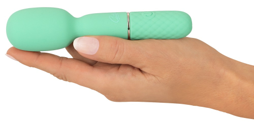 Cиликоновый мини-вибратор в форме микрофона зеленый Soft Silicone Cuties с 10 универсальными режимами - 7