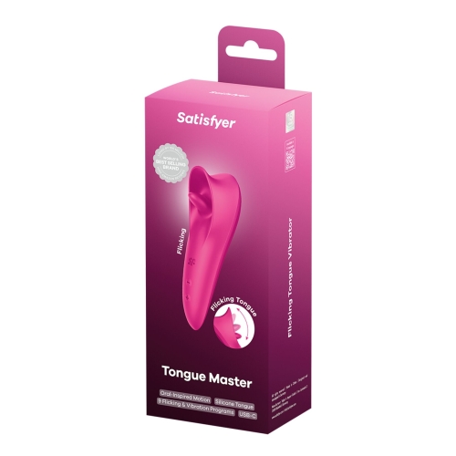 Стимулятор для клитора с язычком розовый Satisfyer Tongue Master - 5