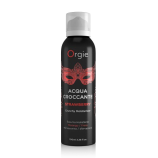 Шипуча зволожуюча пінка для масажу з ароматом полуниці Orgie Acqua Crocante 100 мл