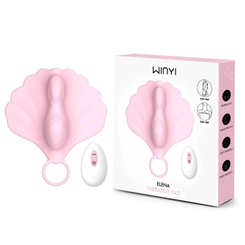 Кліторальний вібратор мушлі з пультом управління рожевий Winyi Vibrator Pad Grinding Rideable - 1