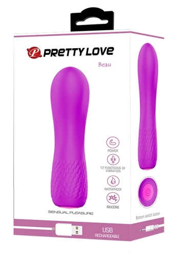 Вібратор вагінальний фіолетового кольору Lybaile Pretty Love Beau - 8