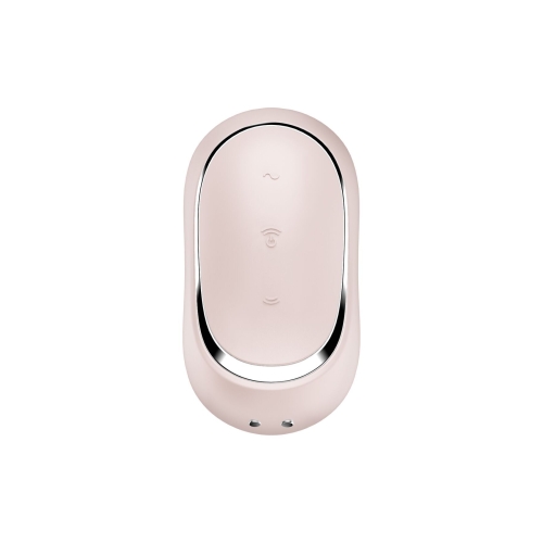 Вибратор с вакуумной стимуляцией клитора бежевого цвета Satisfyer Pro To Go 2 - 4