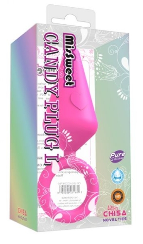Силіконова анальна пробка рожева CHISA MisSweet-Candy Plug - 1