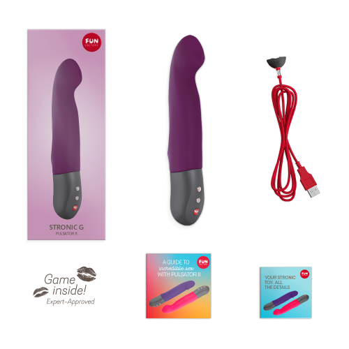 Пульсатор со стимуляцией точки G Stronic G Fun Factory фиолетовый - 9