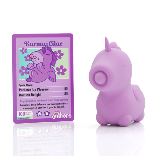 Вибратор Пульсатор единорожка для клитора сиреневого цвета Unihorn Karma Lilac - 5