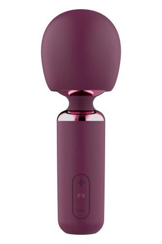 Вибратор Ванд в форме микрофона фиолетового цвета Deam Toys Glam Bold Travel - 1