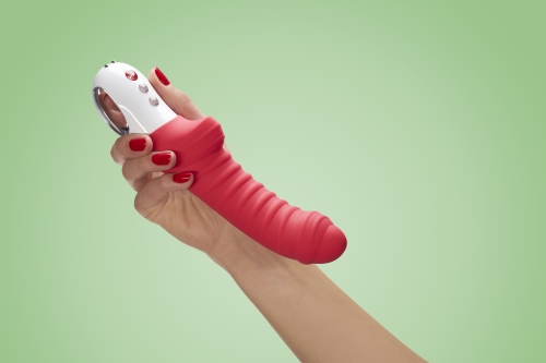 Вібратор із стимуляцією клітора червоний Fun Factory Tiger G5 - 9