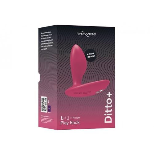 Анальна пробка з вібрацією We-Vibe Ditto+ Cosmic Pink з пультом та керуванням з телефону - 11