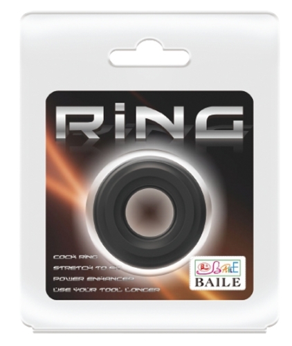 Ерекційне кільце чорного кольору Lybaile Baile Cock Ring - 8